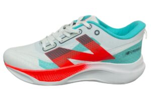 RebelX Velocity Running Shoes – White Aqua Red